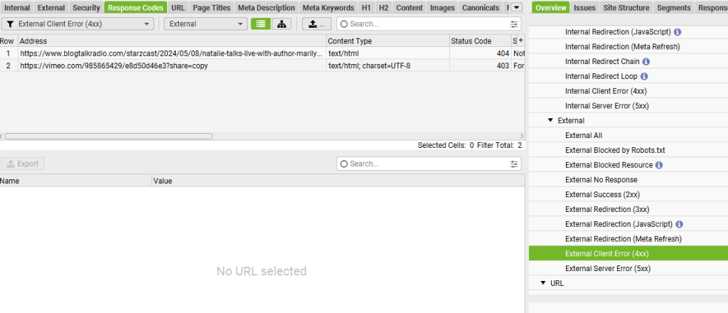 Check for Broken Links